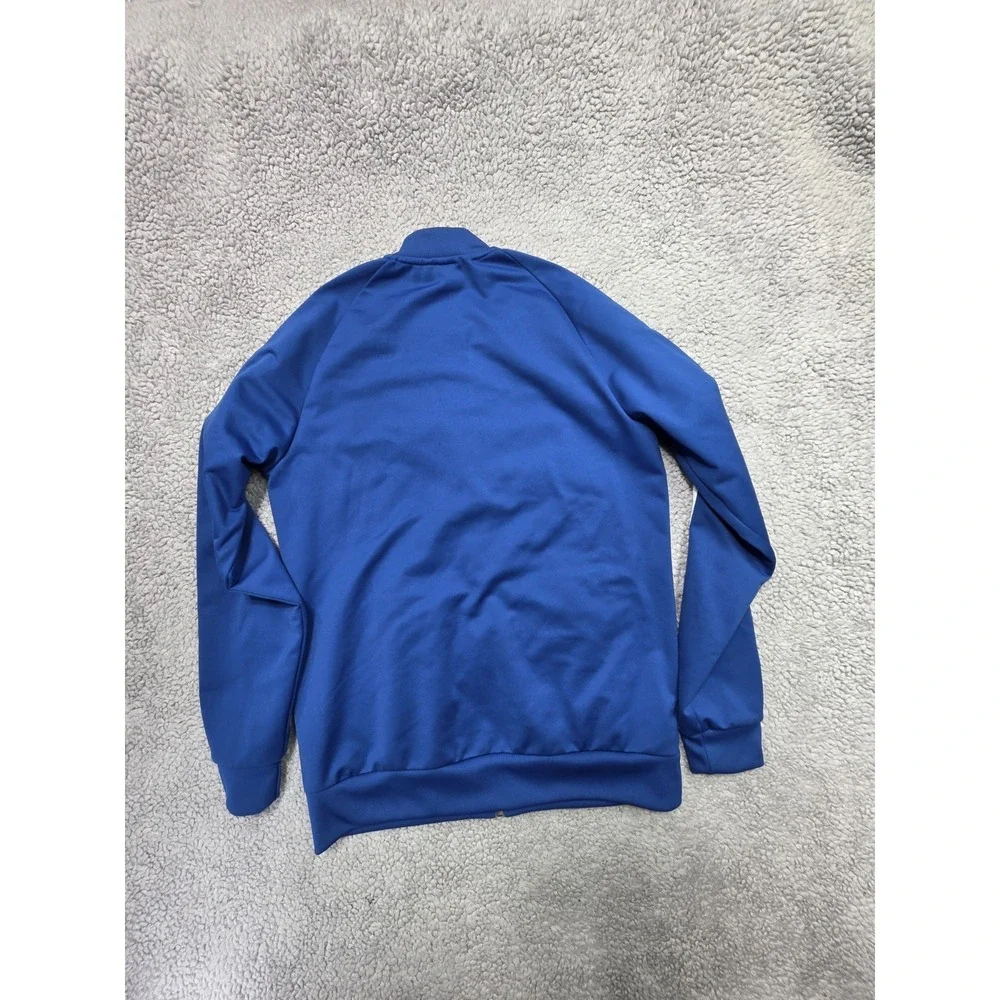Adidas Youth Boys Size‎ 15-16Y XL Track Jacket Full Zip Blue with White Stripes